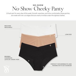 Foto 2 | Foto 2 | Ropa Interior Victoria's Secret No Show Cheeky Women Multicolor - Venta Internacional