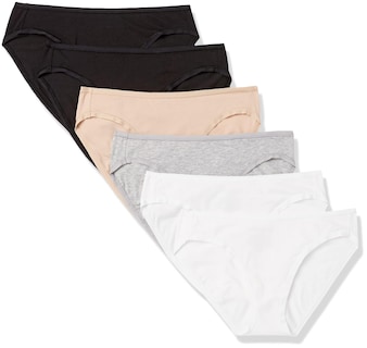 Foto 1 | Foto 1 | Braguitas De Bikini De Algodón Para Mujer Amazon Essentials X10 - Venta Internacional.
