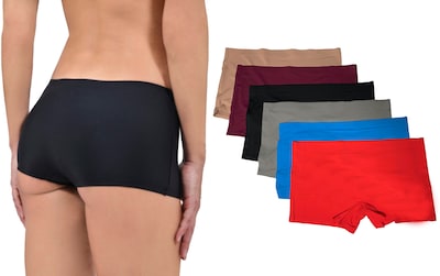 Foto 2 | Foto 2 | Paquete de 6 Bóxer Invisibles Sin Costuras Corte Láser Pack Incluye 6 Diferentes Colores