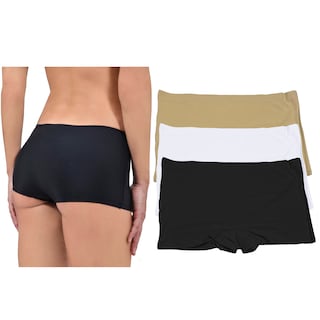 Foto 2 | Foto 2 | Paquete de 3 Bóxer Invisibles Sin Costuras Corte Láser Pack Incluye 1 Negro, 1 Nude y 1 Blanco