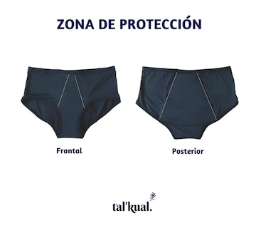 Foto 3 | Foto 3 | Calzón Menstrual Reutilizable Tal'kual Abundante color Negro 2 Piezas