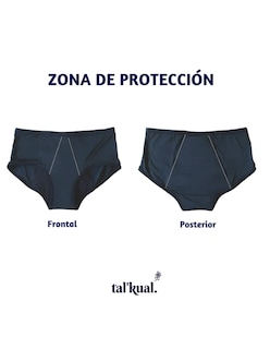 Foto 4 | Foto 4 | Bóxer Menstrual para Mujer Tal'kual Abundante 2 Piezas Negras