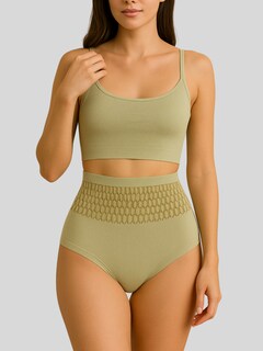 Foto 2 | Foto 2 | Set 2 Panty Faja Mujer Cyf-010-px2 Verde Y Amarillo Moldeadora Con Compresión Zonal