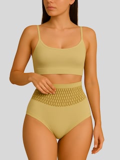 Foto 6 | Foto 6 | Set 2 Panty Faja Mujer Cyf-010-px2 Verde Y Amarillo Moldeadora Con Compresión Zonal