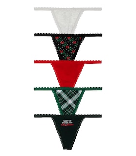 Foto 1 | Foto 1 | Braguita Victoria's Secret De Algodón Con Ribete De Encaje A La Moda, Paquete De 5 - Venta Internacional.