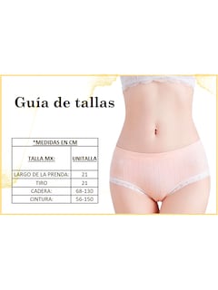 Foto 6 | Foto 7 | Set De 3 Panties para Mujer Blum-1004 Varios Colores Moda Coquette