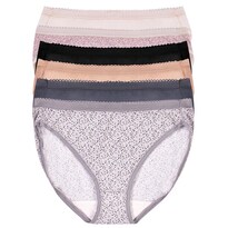 Paquete de 6 Panties Corte Francés Ilusión 79001 Multicolor