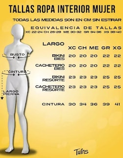 Foto 5 | Foto 5 | Ropa Interior Para Dama Calzón Bikini Twins