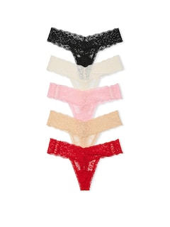 Foto 1 | Foto 1 | Tanga Victoria's Secret Lace Para Mujer (l), Paquete De 5 - Venta Internacional.