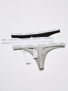 Foto 3 | Foto 3 | Pantie Calvin Klein Carousel Negro Blanco y Gris para Mujer - Venta Internacional