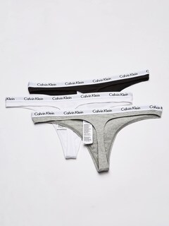 Foto 3 | Foto 3 | Pantie Calvin Klein Carousel Negro Blanco y Gris para Mujer - Venta Internacional