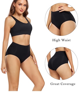 Foto 2 | Foto 2 | Braguitas De Cintura Alta De Algodón Para Mujer Underwear Wirarpa, Paquete De 5 - Venta Internacional.