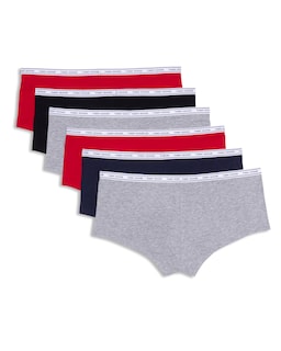 Foto 5 | Foto 5 | Pantalones Cortos De Algodón Tommy Hilfiger Para Mujer, Paquete De 6 - Venta Internacional.