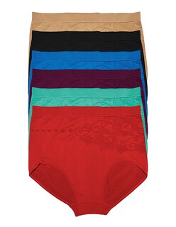 Foto 2 | Foto 2 | Paquete De 6 Pantaletas A La Cintura Tatys Fashion Tallas Extras Estira Hasta 1.4 Metros Pack Incluye 6 Diferentes Colores