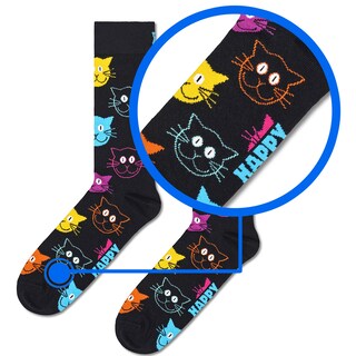 Foto 3 | Foto 3 | Calcetines Happy Socks Diseño Gatitos Unisex