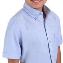 Camisa Escolar Yale Boys Regular Fit 3216 Azul Cielo