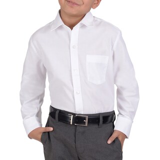 Foto 2 | Foto 2 | Camisa Juvenil Yale Boys Regular Fit Botón Oculto 3216 Blanco