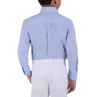 Foto 2 | Foto 2 | Camisa Juvenil Yale Boys Regular Fit Botón Oculto 3216 Azul Cielo