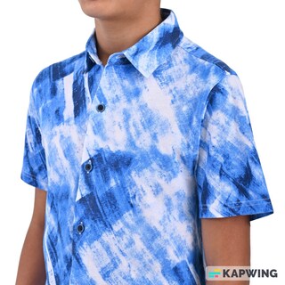 Foto 4 | Foto 4 | Camisa Supply Company Manga Corta Slim Fit Juvenil Azul