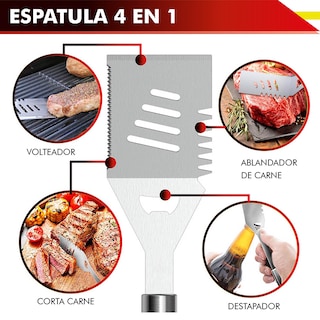 Foto 7 | Foto 7 | Utensilios para Barbacoa Rd Royal Cook 10 pz de Acero Inoxidable