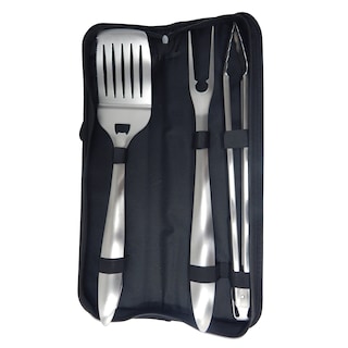 Foto 1 | Foto 1 | Utensilios De Asador De Acero Inox Con Maletín Alamo