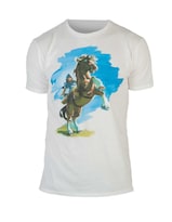 Playera Zelda Manga Corta Blanca
