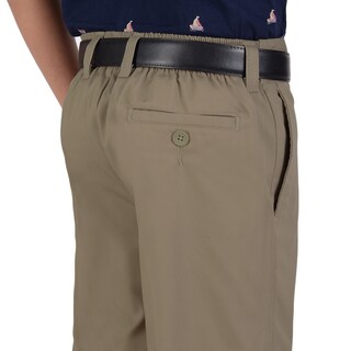 Foto 4 | Foto 4 | Pantalón Medio Resorte Yale Boys (boxer) Sin Pinzas 4189 Beige