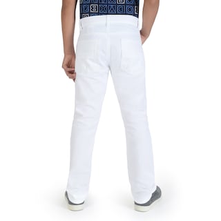 Foto 2 | Foto 2 | Pantalón De Mezclilla Yale Boys Fit 0552 Blanco