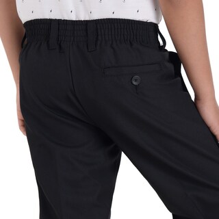 Foto 4 | Foto 4 | Pantalón Medio Resorte Yale Boys (boxer) Sin Pinzas 1768 Negro