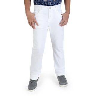 Foto 1 | Foto 1 | Pantalón De Mezclilla Yale Boys Fit 0552 Blanco