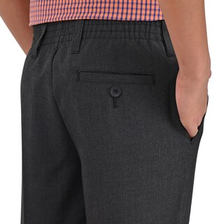 Foto 4 | Foto 4 | Pantalón Medio Resorte Yale Boys (boxer) Sin Pinzas 1768 Gris Oxford