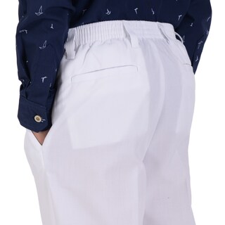 Foto 4 | Foto 4 | Pantalón De Vestir Yale Boys Regular Fit 0460 Blanco