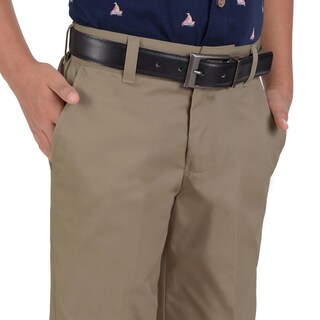 Foto 3 | Foto 3 | Pantalón Medio Resorte Yale Boys (boxer) Sin Pinzas 4189 Kaki