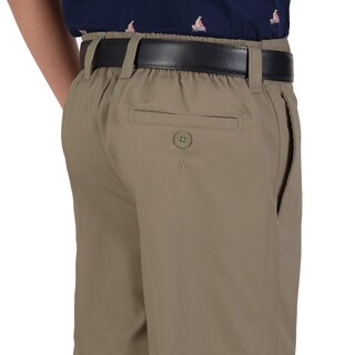 Foto 4 | Foto 4 | Pantalón Medio Resorte Yale Boys (boxer) Sin Pinzas 4189 Kaki