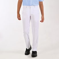 Pantalón De Vestir Yale Boys Slim Fit 0342 Blanco