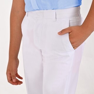 Foto 2 | Foto 2 | Pantalón De Vestir Yale Boys Slim Fit 0342 Blanco