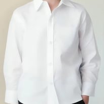 Camisa Escolar Blanca Vestir Infantil Juvenil Uniforme Niños