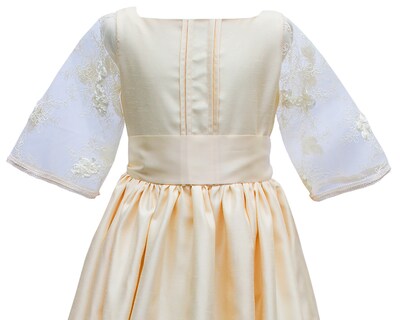Foto 3 | Foto 3 | Vestido De Primera Comunión Carana  Shantung Color Vainilla Manga Campana Encaje T10