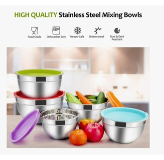 Foto 3 | Foto 3 | Juego Bowls Acero Inox Ensaladera Mezclar Cocina Multicolor
