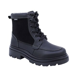 Foto 1 | Foto 1 | Bota De Piel Para Niño Audaz 434001-a Negro Ajuste Agujeta
