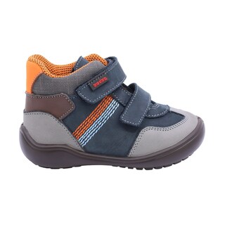 Foto 2 | Foto 2 | Botita De Piel Para Niño Audaz 162511-e Azul Ajuste Velcro
