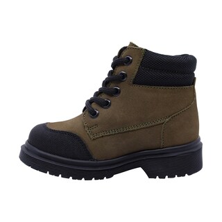 Foto 5 | Foto 5 | Bota De Piel Para Niño Audaz 424009-p Verde Tipo Outdoor