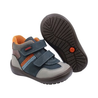 Foto 6 | Foto 6 | Botita De Piel Para Niño Audaz 162511-e Azul Ajuste Velcro