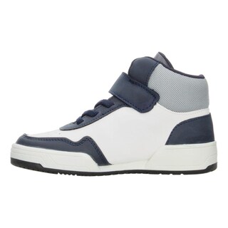 Foto 5 | Foto 5 | Tenis Niño Vavito Grafiti Azul Marino Mid Cut Tipo Bota Casual Streetwear Moderno Original Sneakers Blanco