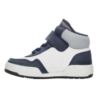 Foto 5 | Foto 5 | Tenis Niño Toddler Vavito Grafiti Azul Marino Mid Cut Tipo Bota Casual Cintas Velcro Ajustable Blanco