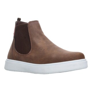 Foto 2 | Foto 2 | Botas Niño Blasito Café Casual Slip On Chelsea Zipper Cafe