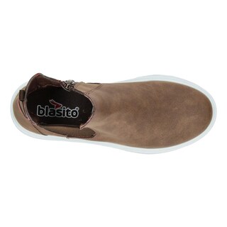 Foto 8 | Foto 8 | Botas Niño Blasito Café Casual Slip On Chelsea Zipper Cafe