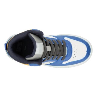 Foto 8 | Foto 8 | Tenis Niño Sonic Azul Tipo Bota Mid Cut Casual Streetwear Ligero Gamer Videojuego Cintas Ajustables Blanco