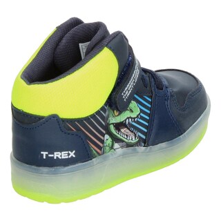 Foto 3 | Foto 3 | Tenis Niño Toddler Vavito T-rex Azul Marino Verde Fosforescente Sneakers Toddler Tipo Bota Original Amarillo
