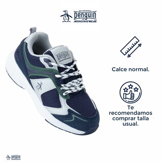 Foto 4 | Foto 4 | Tenis Deportivos Original Penguin Style Oliver Azul Marino Para Niño